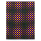 Nappe Motif à pois orange violet noir (Devant)