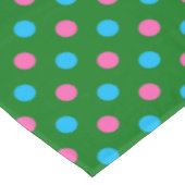 Nappe Motif à pois vert rose bleu (Angle)