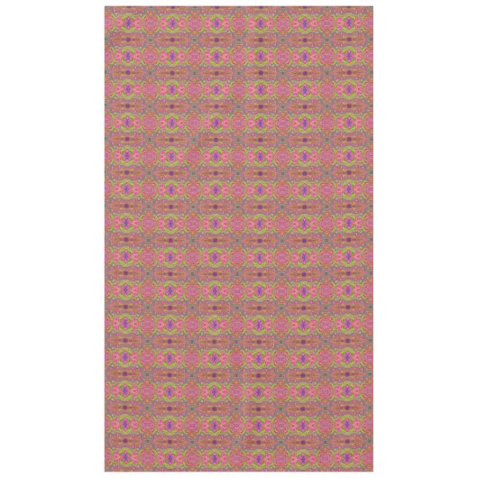 Nappe Motif à queue verte et rose chaud (Devant)