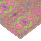 Nappe Motif à queue verte et rose chaud (Angle)