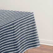 Nappe Motif à rayures bleu foncé et blanc (In Situ)