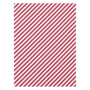 Nappe Motif à rayures diagonales rouges et blanches
