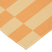Nappe Motif à rayures orange mandarine et blé (Angle)