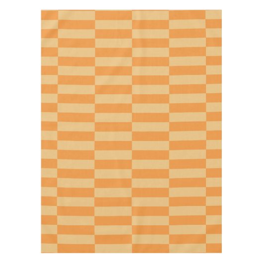 Nappe Motif à rayures orange mandarine et blé (Devant)