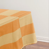 Nappe Motif à rayures orange mandarine et blé (In Situ)