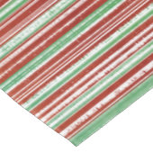 Nappe Motif à rayures rouge, vert et blanc (Angle)
