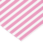 Nappe Motif à rayures simples rose et blanc (Angle)