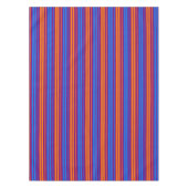 Nappe Motif à rayures verticales orange bleu violet (Devant)