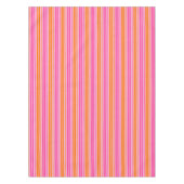 Nappe Motif à rayures verticales rose et orange (Devant)