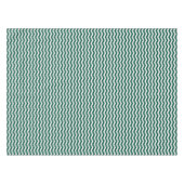 Nappe Motif à rayures zig zag Chevron vert sarcelle (Devant (Horizontal))