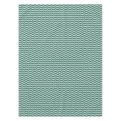 Nappe Motif à rayures zig zag Chevron vert sarcelle (Devant)