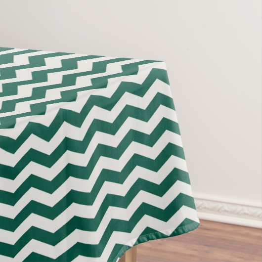 Nappe Motif à rayures zig zag Chevron vert sarcelle (In Situ)