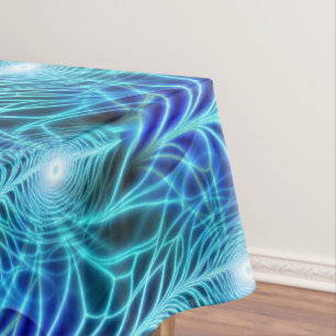 Nappe Motif à répétition électrique bleu brillant