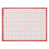 Nappe Motif à talon élevé de Polka rouge rétro (Devant (Horizontal))