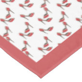 Nappe Motif à talon élevé de Polka rouge rétro (Angle)