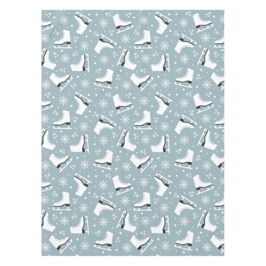 Nappe Motif à thème hiver avec patins à glace (Devant)