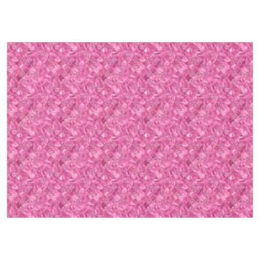 Nappe Motif à tissage Carré rose chaud (Devant (Horizontal))