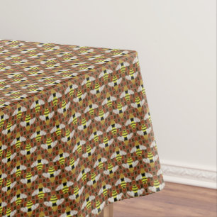 Nappe Motif abeilles et peigne de miel