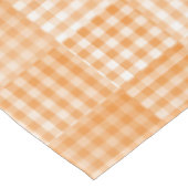 Nappe Motif Abstrait à Damier Orange et Blanc (Angle)