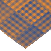 Nappe Motif Abstrait à Damier Orange Violet (Angle)