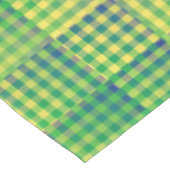 Nappe Motif Abstrait à Damier Vert Bleu (Angle)