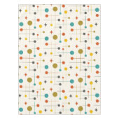 Nappe Motif Abstrait atomique moderne du milieu du siècl (Devant)