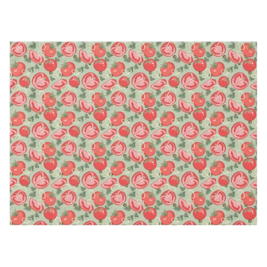 Nappe Motif abstrait avec la tomate (Devant (Horizontal))