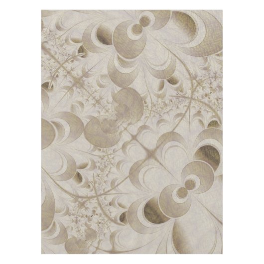 Nappe motif Abstrait beige (Devant)