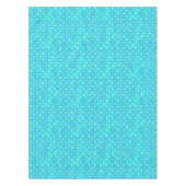 Nappe motif Abstrait - Bleu, Jade vert & Blanc (Devant)