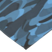 Nappe Motif Abstrait Bleu Noir (Angle)