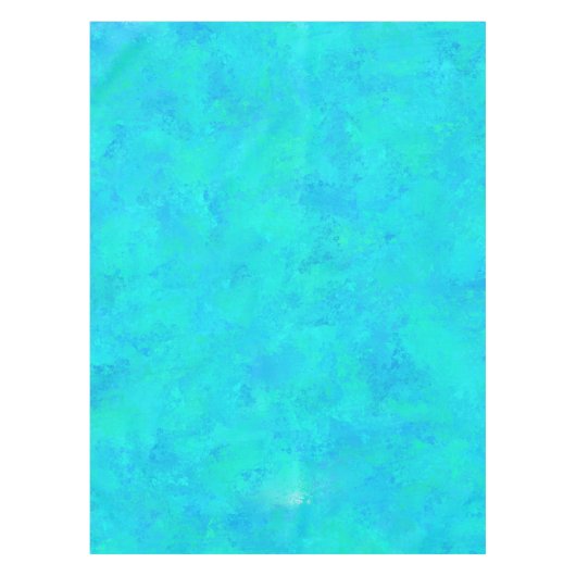 Nappe Motif Abstrait bleu turquoise (Devant)