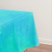 Nappe Motif Abstrait bleu turquoise (In Situ)