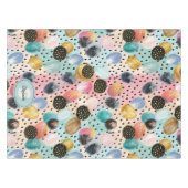 Nappe Motif Abstrait brosse et Pointe Polka (Devant (Horizontal))