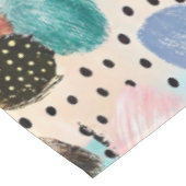 Nappe Motif Abstrait brosse et Pointe Polka (Angle)