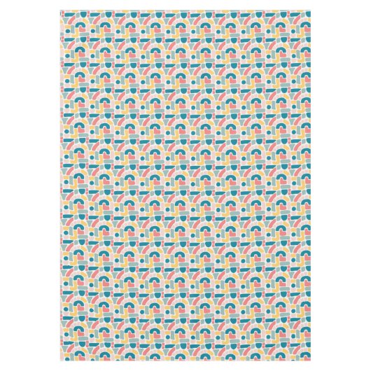 Nappe Motif Abstrait coloré (Devant)