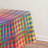 Nappe Motif Abstrait Coloré Damier (In Situ)