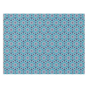 Nappe Motif abstrait dans bleu et gris