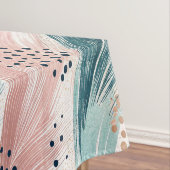 Nappe Motif Abstrait de brosse et de point d'or (In Situ)