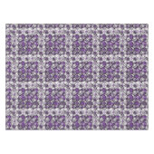 Nappe Motif abstrait de cercles violets, gris et noirs (Devant (Horizontal))