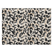Nappe Motif abstrait de léopard africain bohème  (Devant (Horizontal))