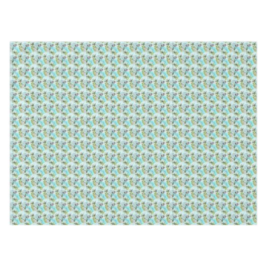 Nappe Motif abstrait de palmier d'aquarelle (Devant (Horizontal))