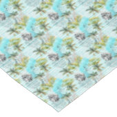 Nappe Motif abstrait de palmier d'aquarelle (Angle)