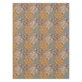 Nappe Motif abstrait de plume de paon (Devant)