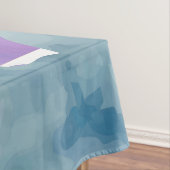 Nappe Motif Abstrait du camouflage bleu (In Situ)