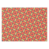 Nappe Motif Abstrait géométrique orange (Devant (Horizontal))