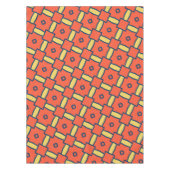 Nappe Motif Abstrait géométrique orange (Devant)