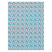 Nappe Motif abstrait géométrique turquoise tropical (Devant)