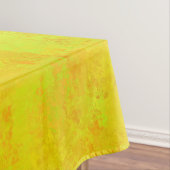 Nappe Motif abstrait jaune orange vert (In Situ)