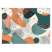 Nappe Motif Abstrait minimal sans fil - géométrique (12) (Devant (Horizontal))