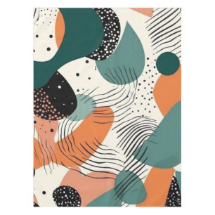 Nappe Motif Abstrait minimal sans fil - géométrique (12)